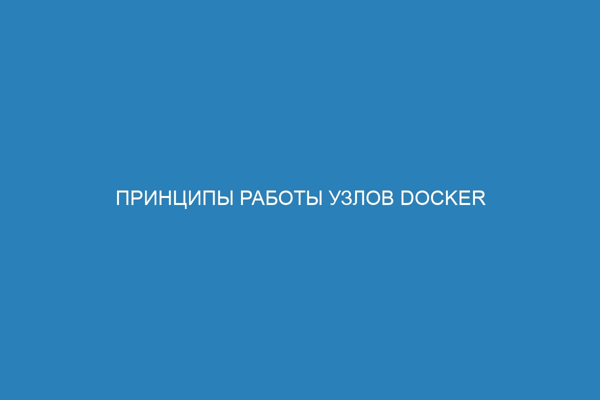 Принципы работы узлов Docker контейнера